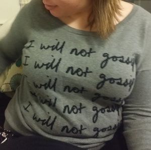 "I will not gossip" fun sweater!!